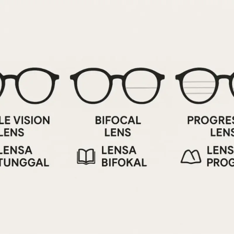 Jenis-Jenis Lensa Kacamata: Panduan Lengkap dari Single Vision hingga Progressive